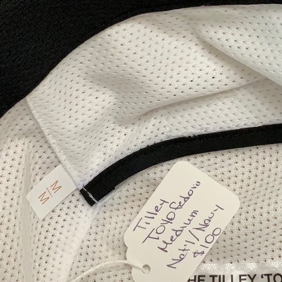 Tilley TOYO Fedora - Natural/Navy - Picture 14 of 14